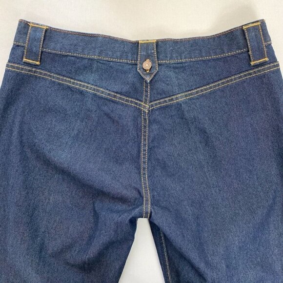 LEVI'S STRAUSS SIGNATURE DARK WASH HIGH RISE FLARED JEANS - 8 - Picture 8 of 8